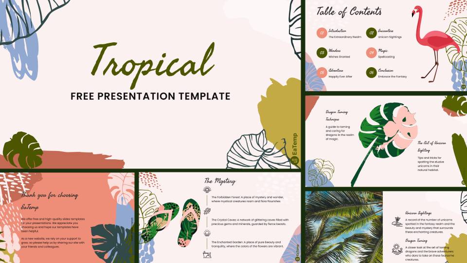 Tropical PowerPoint Template & Google Slides Theme