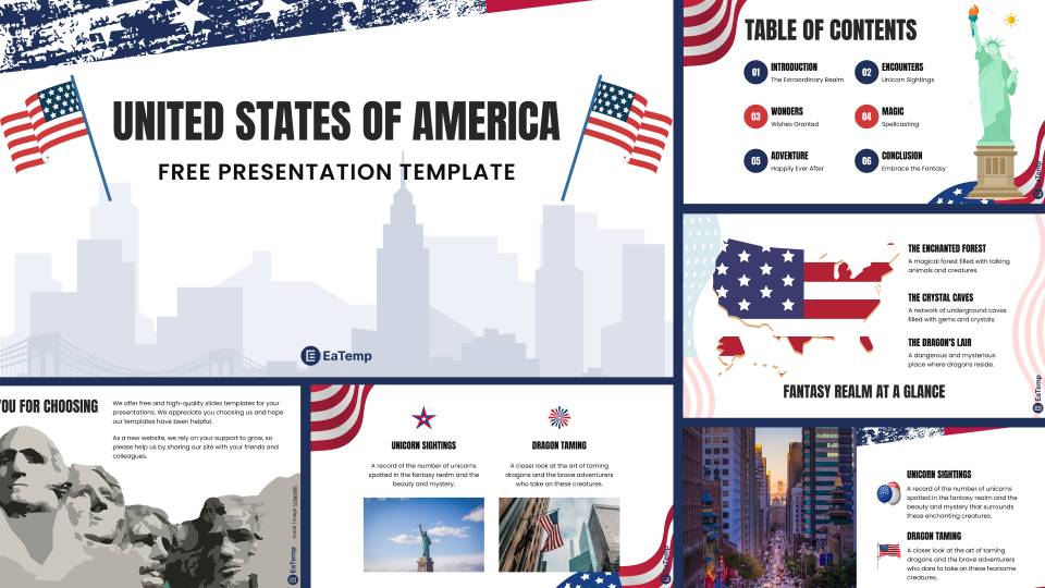 United States of America PPT Presentation Template