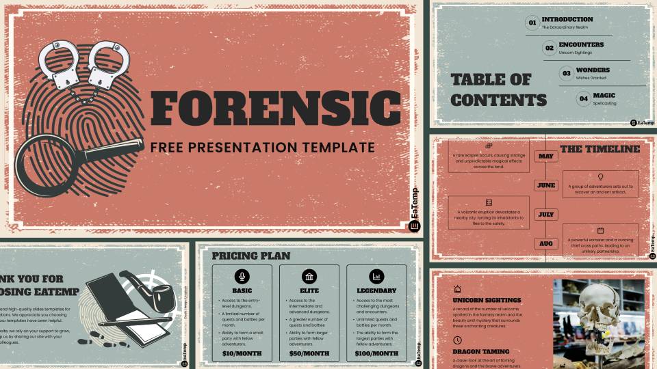 Forensic PPT Presentation Template & Google Slides Theme