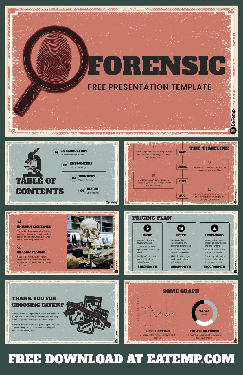 Forensic PPT Presentation Template