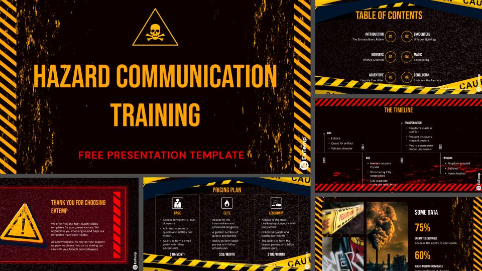 Hazard Communication Training PowerPoint Presentation Template & Google Slides Theme
