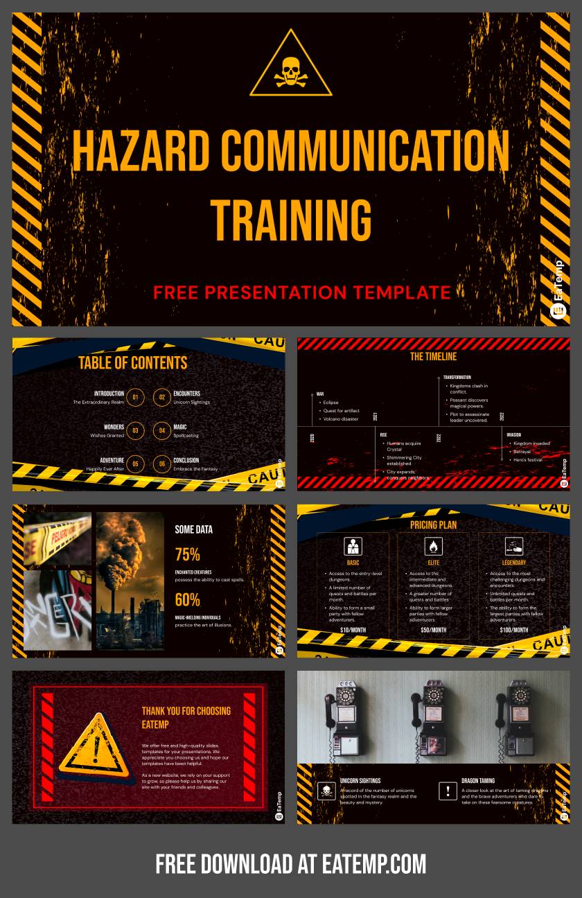 Hazard Communication Training PowerPoint Presentation Template