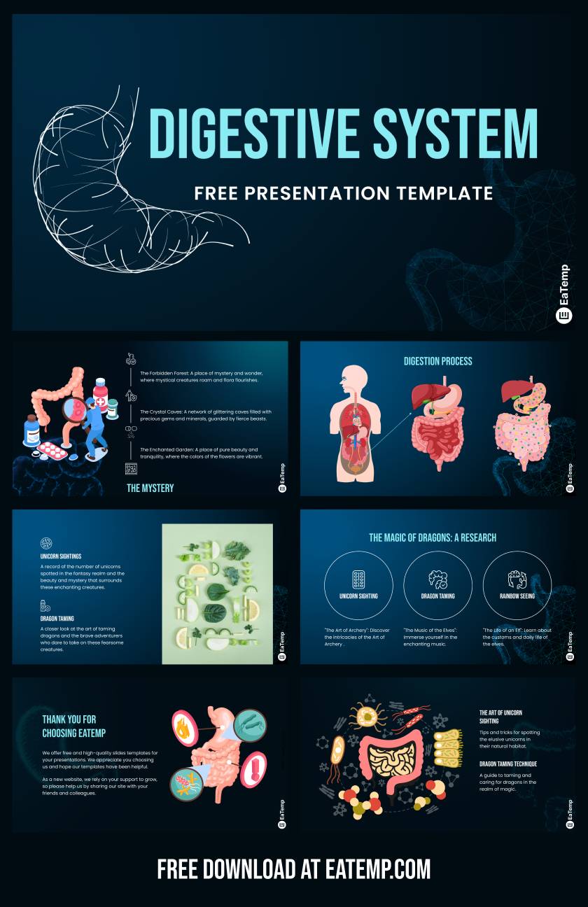 Digestive System PPT Presentation Template