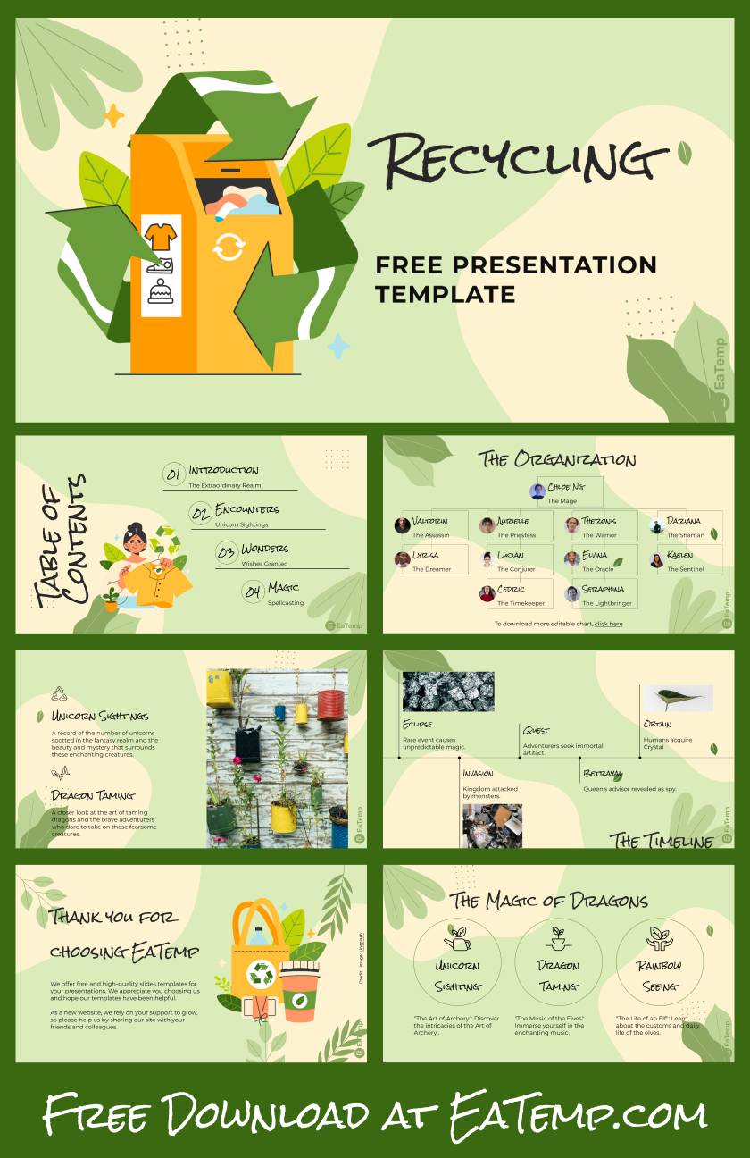 Recycling PPT Presentation Template