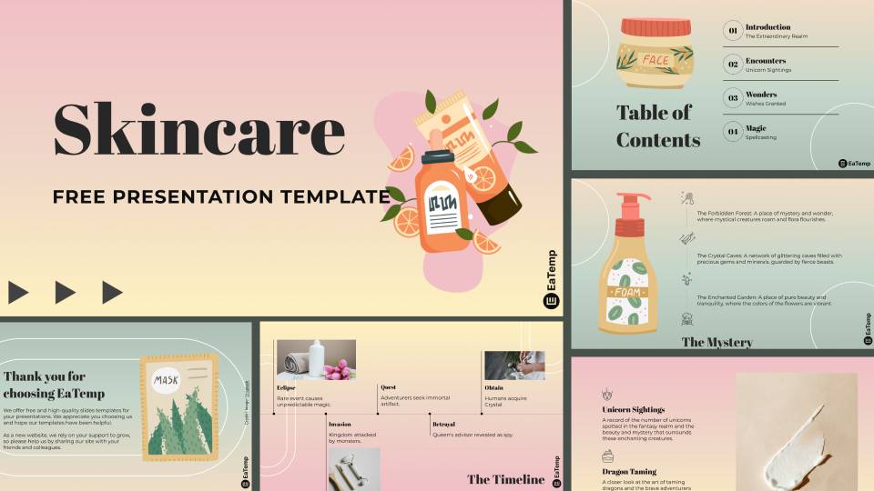 Skincare PowerPoint Presentation Template & Google Slides Theme
