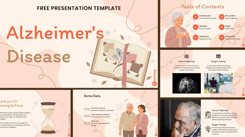 Alzheimer's Disease PowerPoint Presentation Template and Google Slides Theme