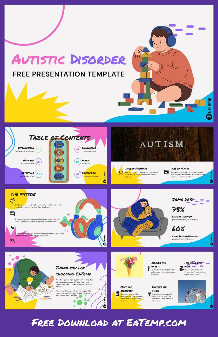Autistic Disorder PowerPoint Presentation Template