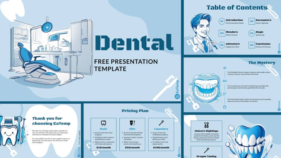 Dental PowerPoint Presentation Template & Google Slides Theme
