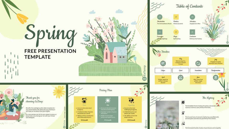 Spring PowerPoint Presentation Template & Google Slides Theme