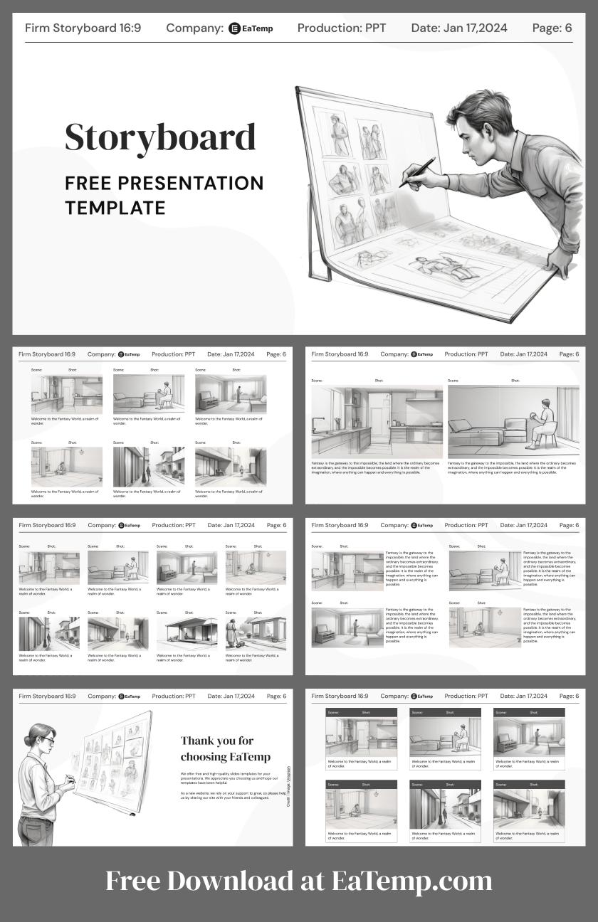 Storyboard PowerPoint Presentation Template