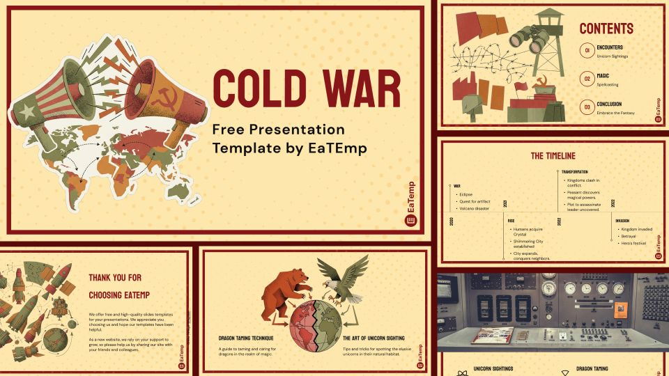 Cold War PowerPoint Presentation Template and Google Slides Theme