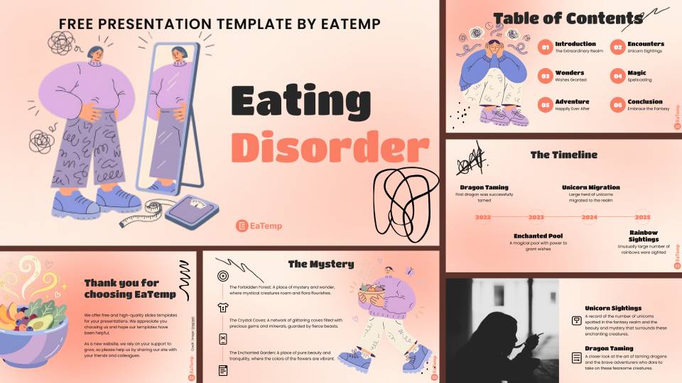 Eating Disorder PowerPoint Presentation Template and Google Slides Theme