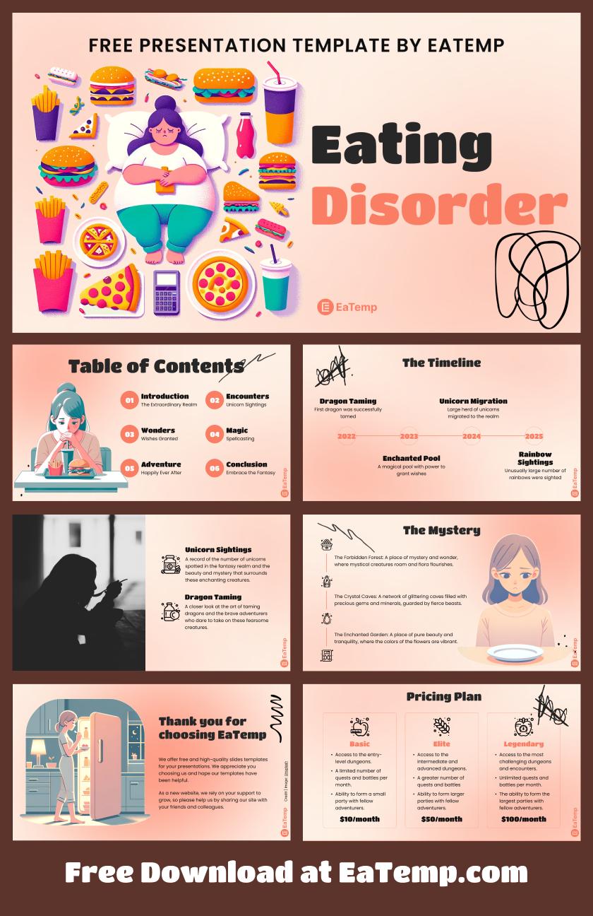 Eating Disorders PowerPoint Presentation Template & Google Slides Theme