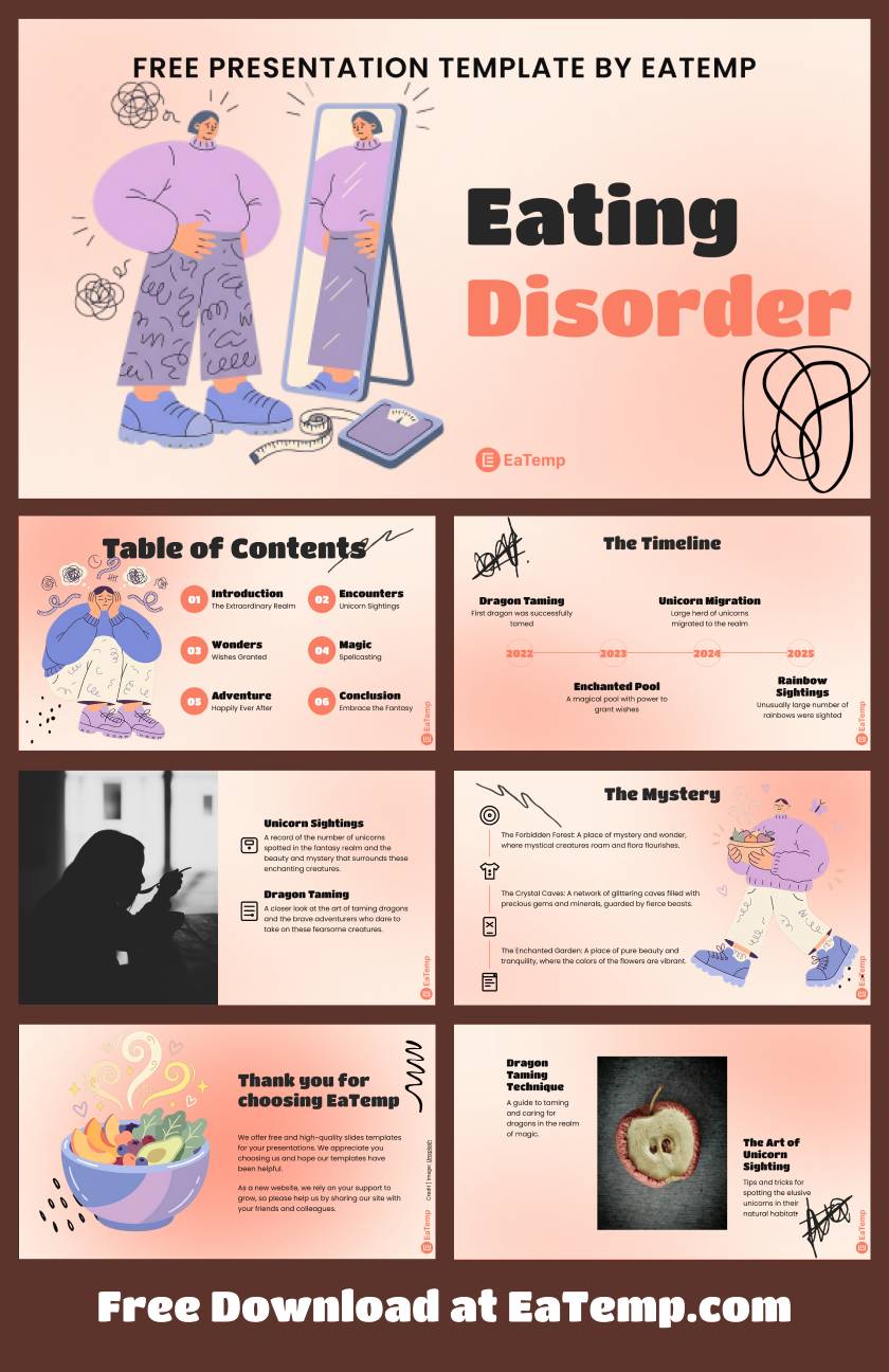 Eating Disorders 13 Eating Disorder PowerPoint Presentation Template