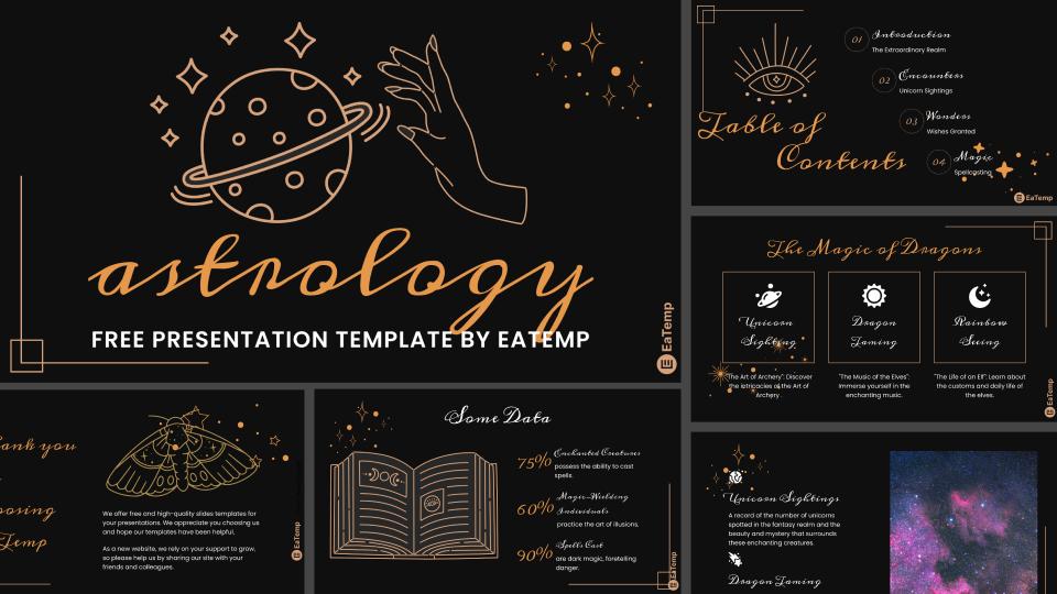 Astrology PowerPoint Presentation Template and Google Slides Theme