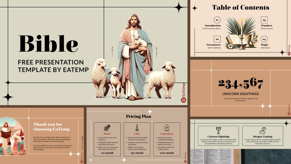 Bible PowerPoint Presentation Template and Google Slides Theme