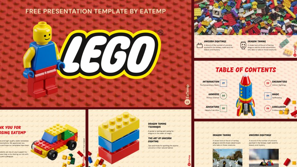 Lego 5 Lego PowerPoint Presentation Template and Google Slides Theme