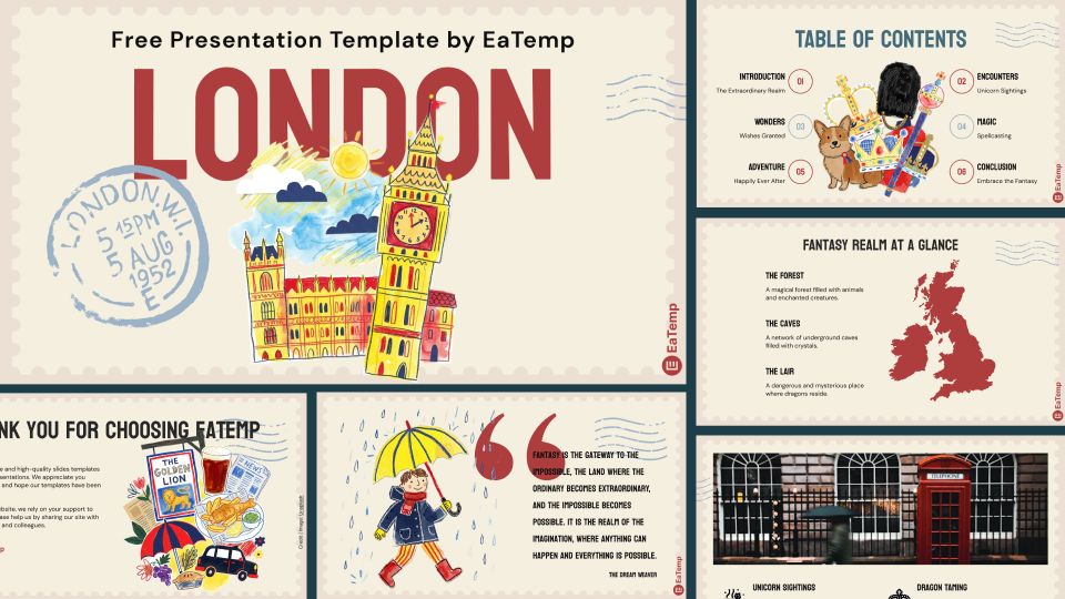London PowerPoint Presentation Template and Google Slides Theme