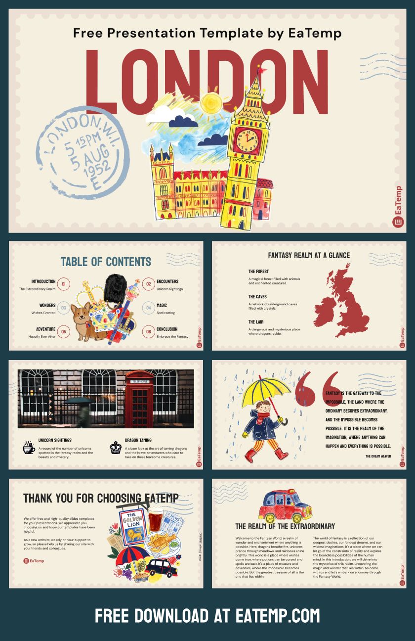 London PowerPoint Presentation Template