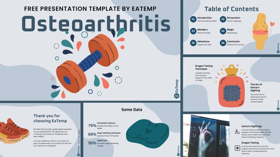 Osteoarthritis PowerPoint Presentation Template and Google Slides Theme