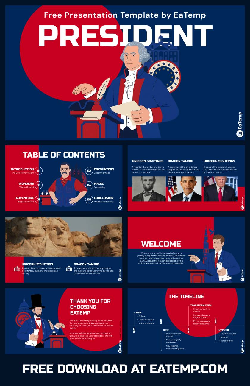 President 13 President PowerPoint Presentation Template