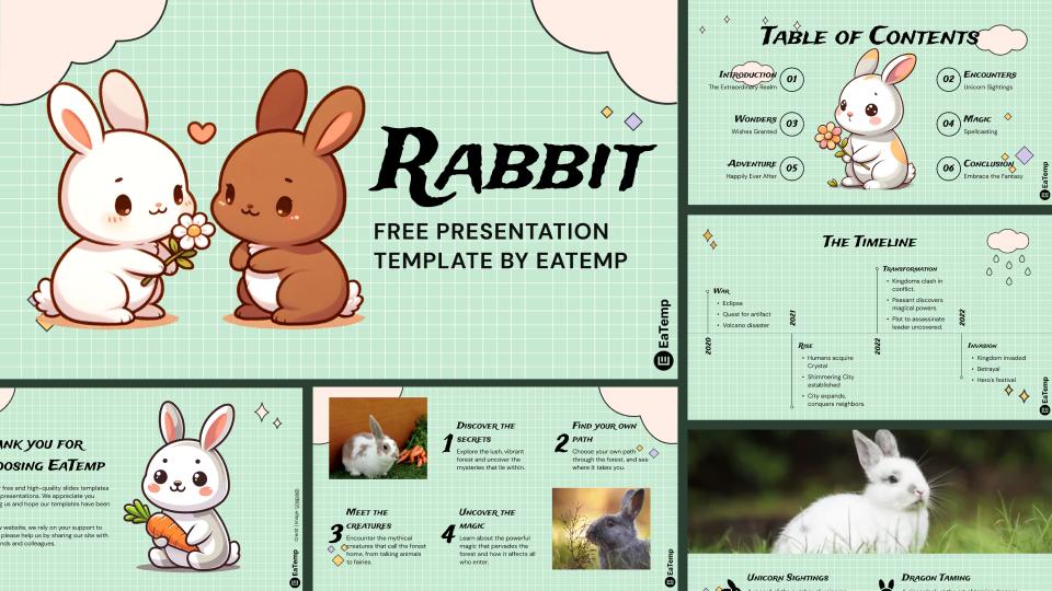 Rabbit PowerPoint Presentation Template and Google Slides Theme