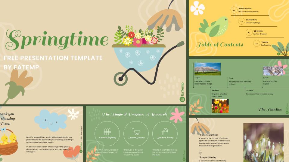 Springtime PowerPoint Presentation Template and Google Slides Theme