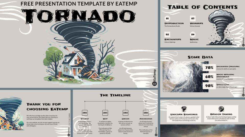 Tornado PowerPoint Presentation Template and Google Slides Theme