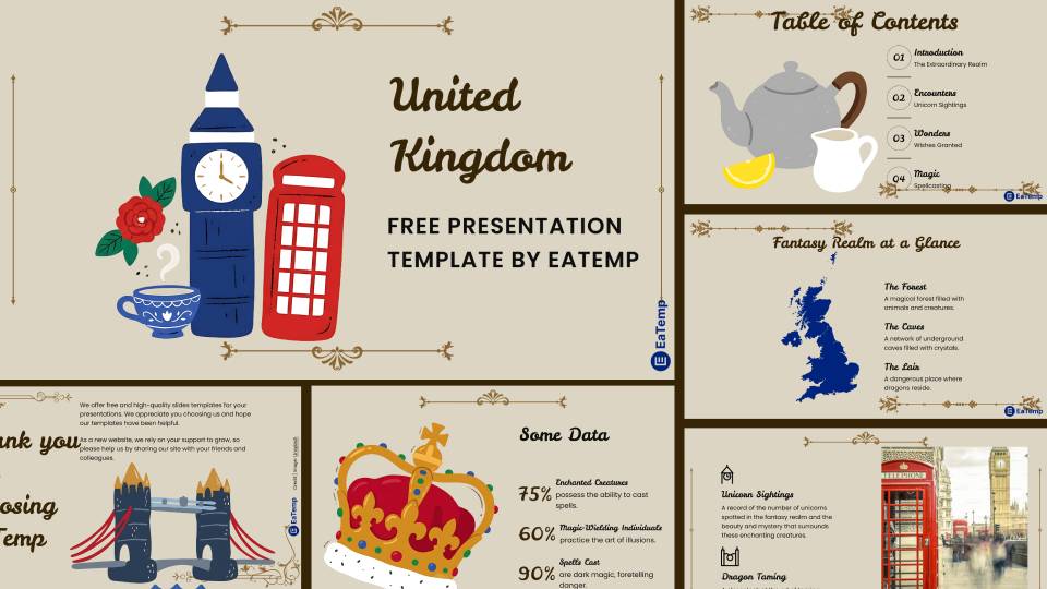 United Kingdom PowerPoint Presentation Template and Google Slides Theme