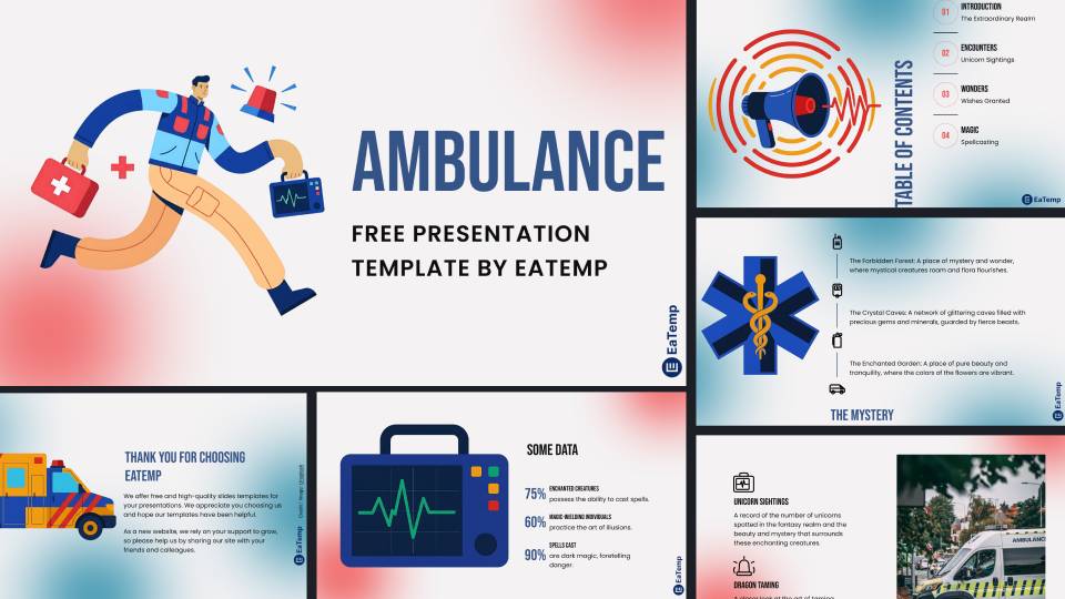 Ambulance PowerPoint Presentation Template and Google Slides Theme
