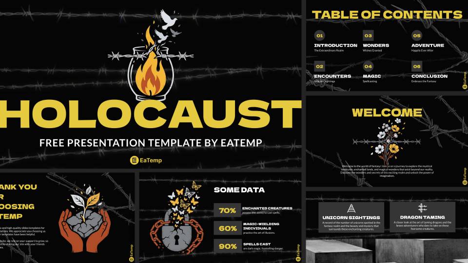 Holocaust PowerPoint Presentation Template and Google Slides Theme