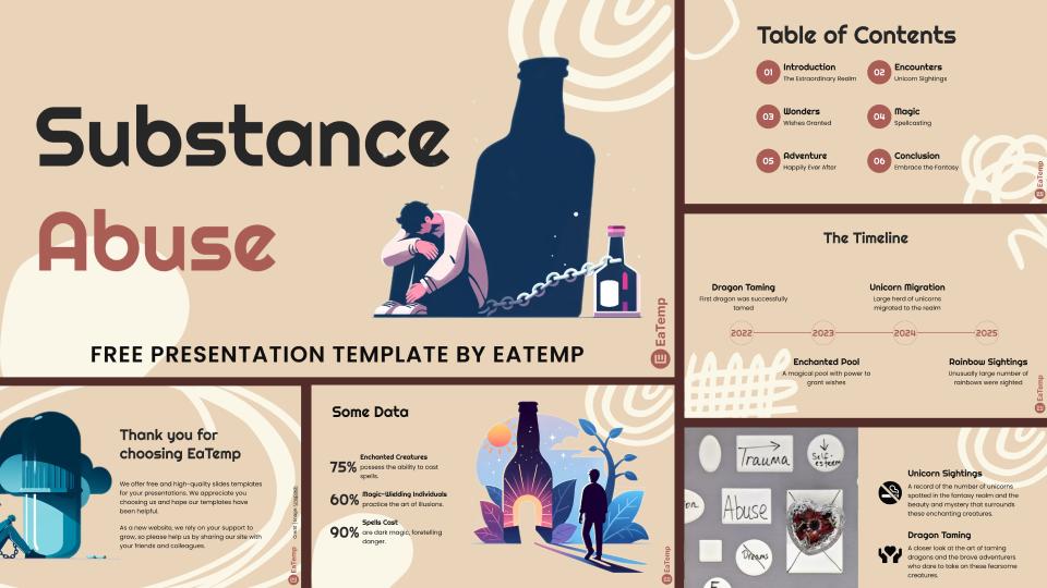 Substance Abuse PowerPoint Presentation Template and Google Slides Theme