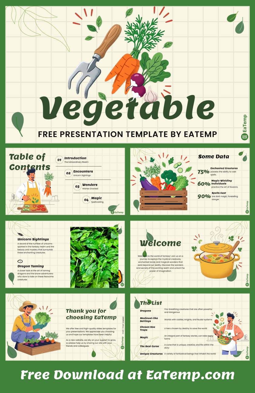 Vegetable PowerPoint Presentation Template