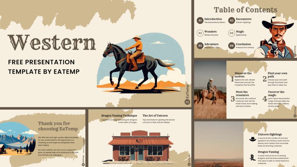 Free Western PowerPoint Templates Google Slides Themes EaTemp Free Western PowerPoint Templates Google Slides Themes EaTemp