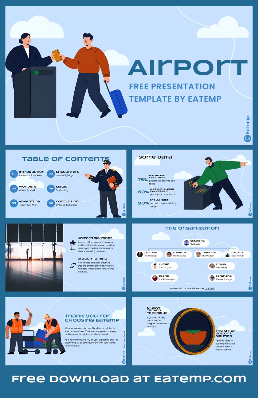 Airport PowerPoint Presentation Template