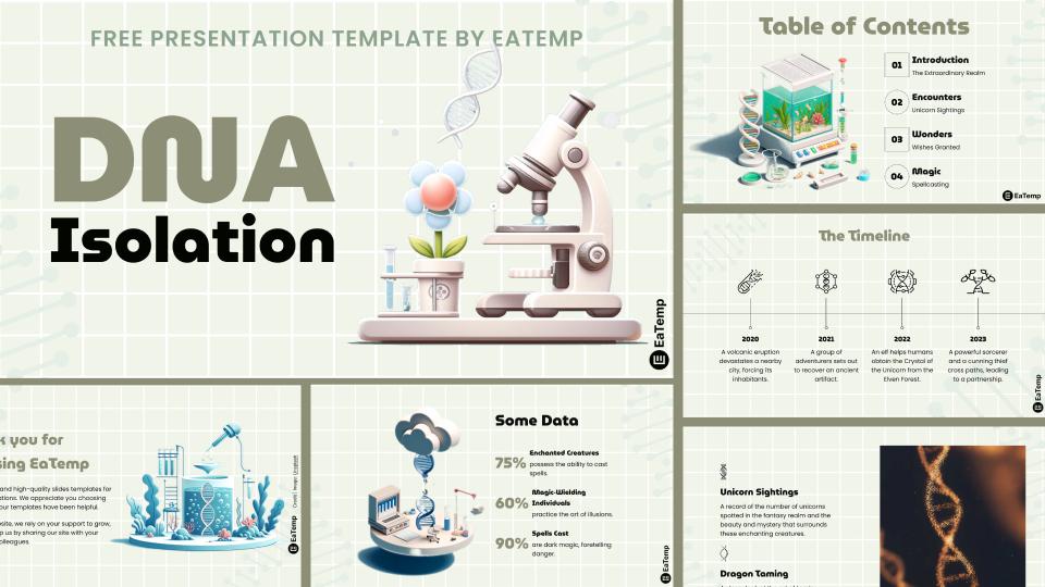 DNA Isolation PowerPoint Presentation Template Google Slides Theme