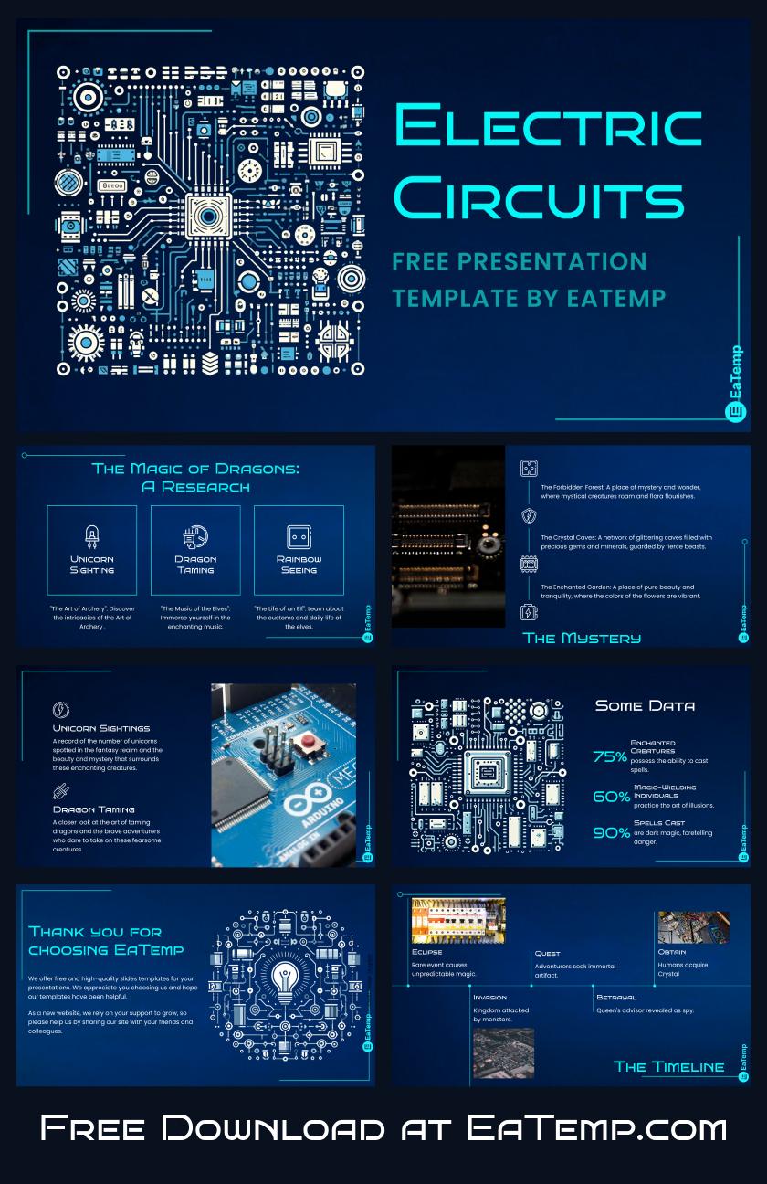 Electric Circuits PowerPoint Presentation Template & Google Slides Theme