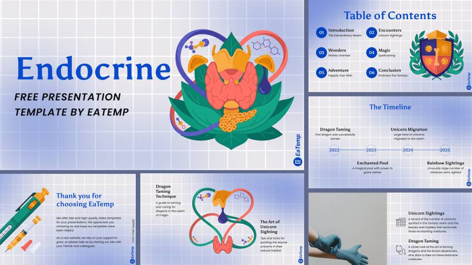 Endocrine PowerPoint Presentation Template and Google Slides Theme