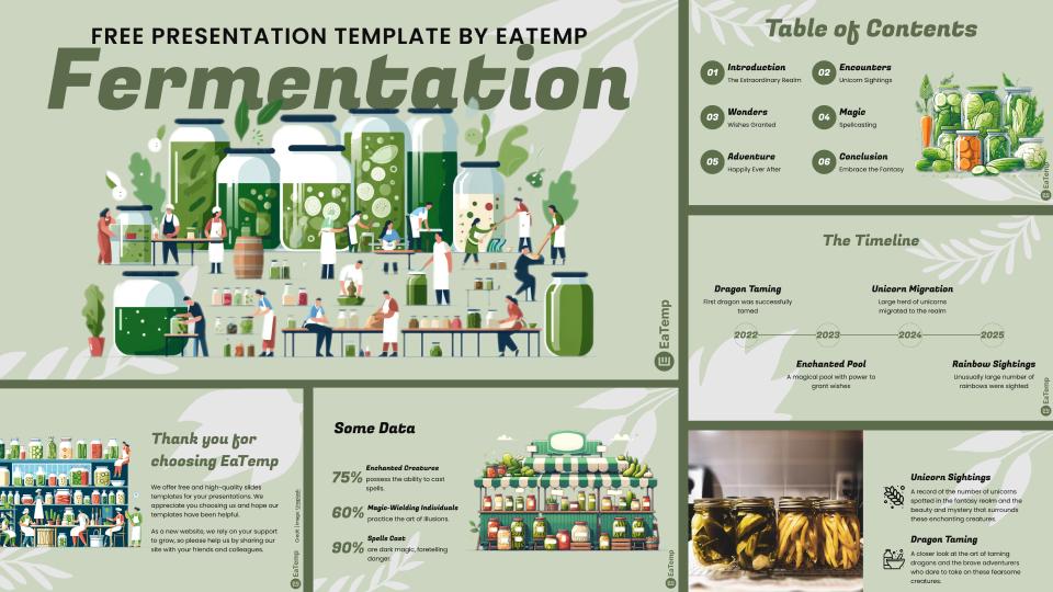 Fermentation PowerPoint Presentation Template and Google Slides Theme