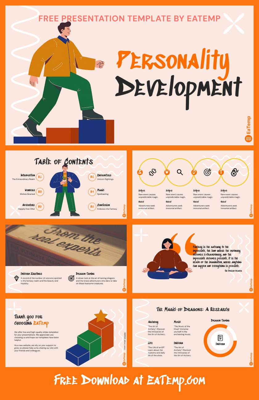Personality Development PowerPoint Presentation Template