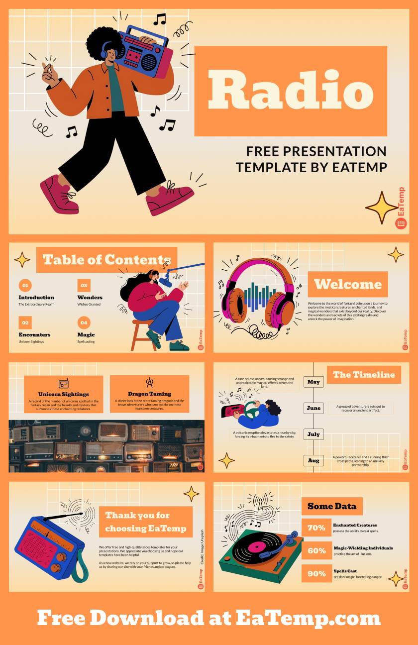 Radio PowerPoint Presentation Template
