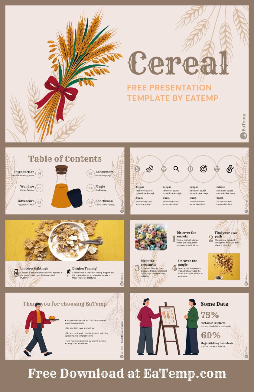 Cereal PowerPoint Presentation Template