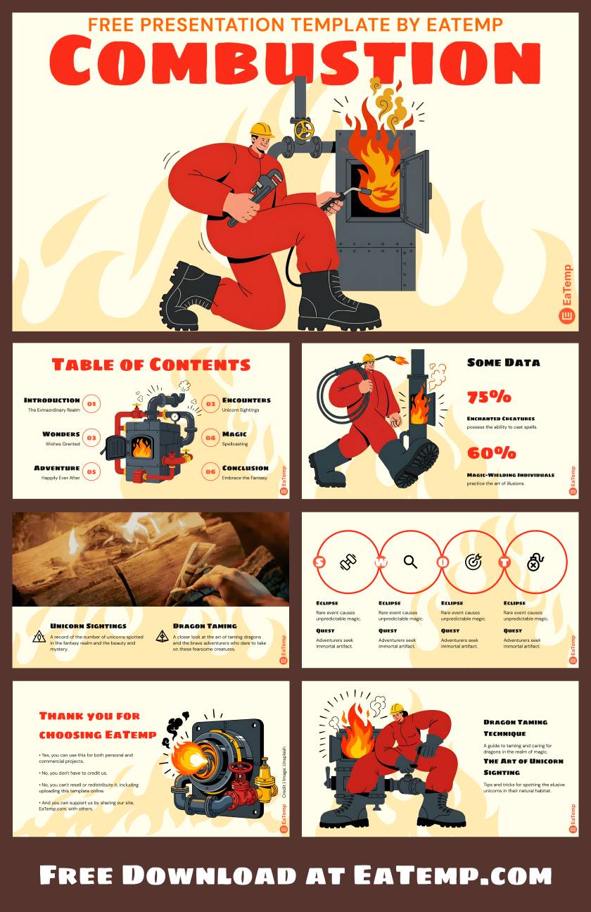 Combustion PowerPoint Presentation Template