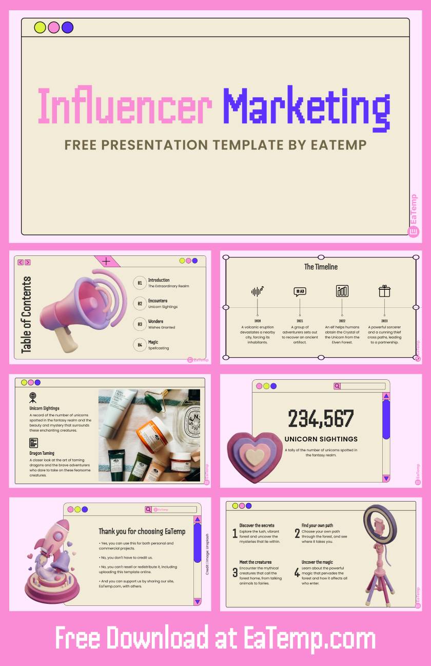 Influencer Marketing PowerPoint Presentation Template