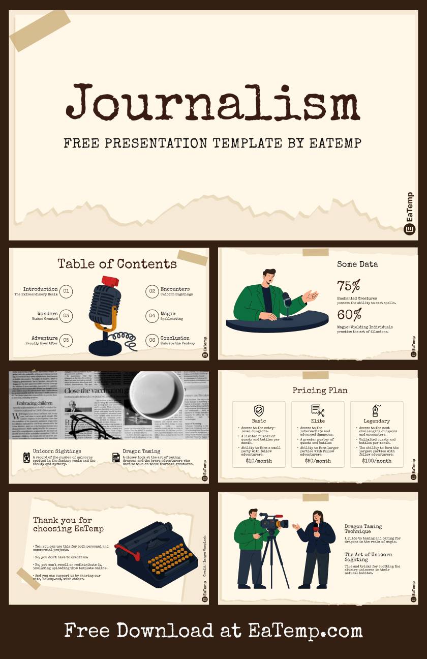Journalism PowerPoint Presentation Template