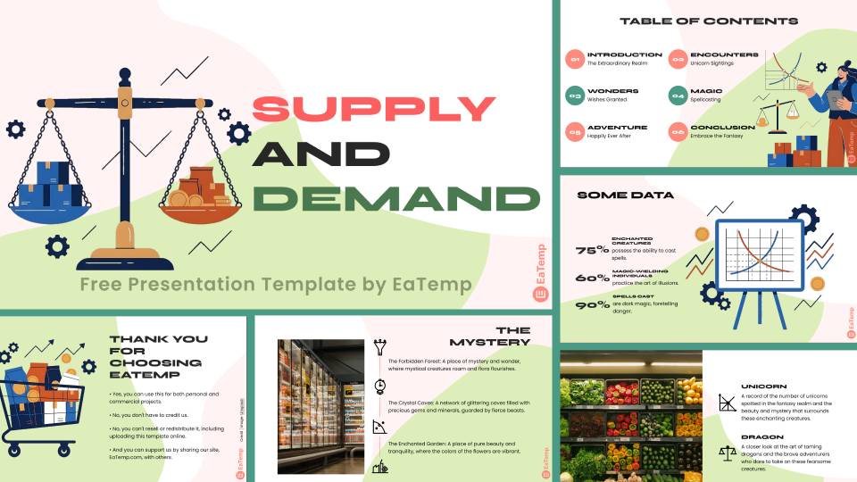 Supply and Demand PowerPoint Presentation Template and Google Slides Theme