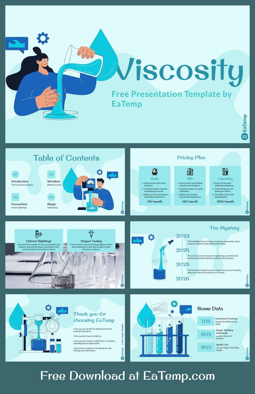 Viscosity PowerPoint Presentation Template