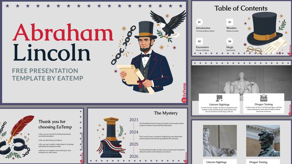 Abraham Lincoln PowerPoint Presentation Template and Google Slides Theme
