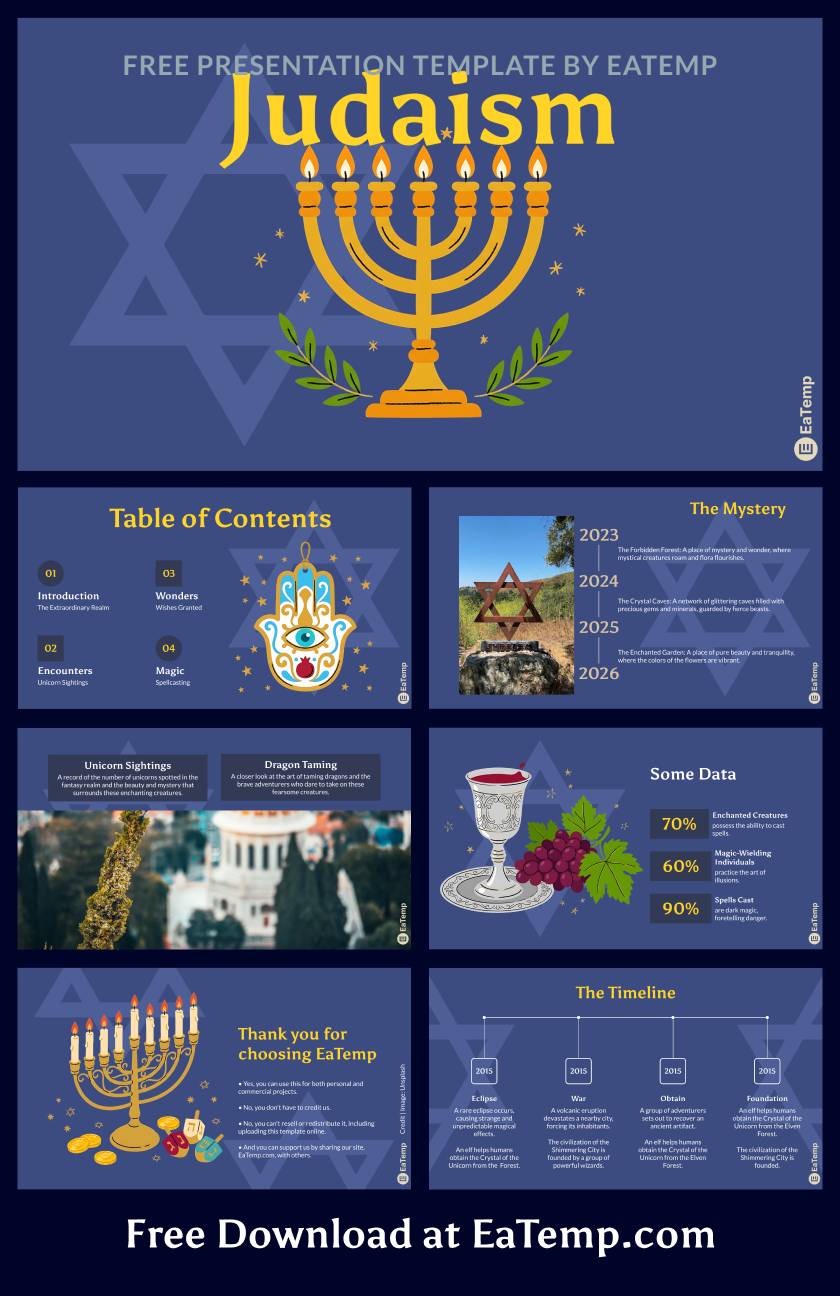 Judaism PowerPoint Presentation Template