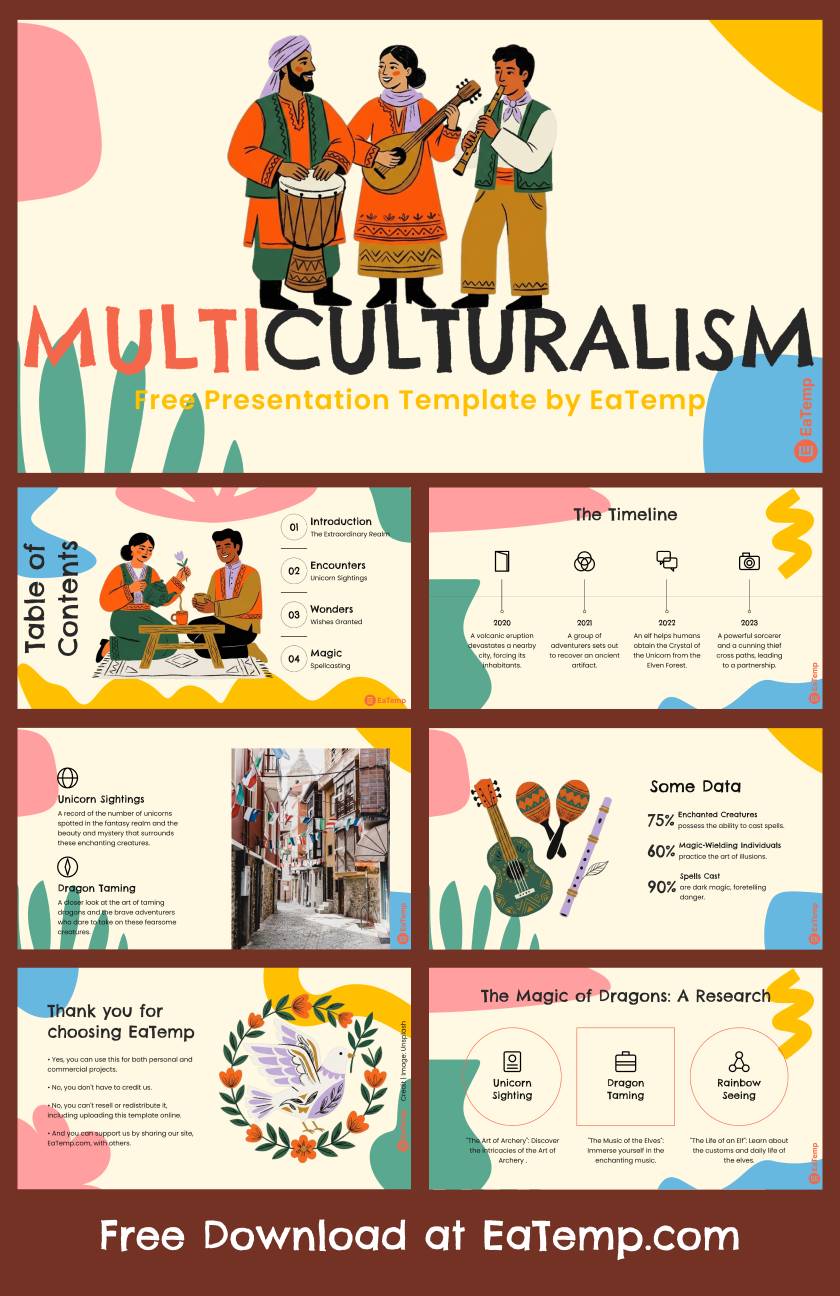Multiculturalism 13 Multiculturalism PowerPoint Presentation Template